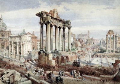 Le Forum Romanum, Rome, c.1870 - J. Martin